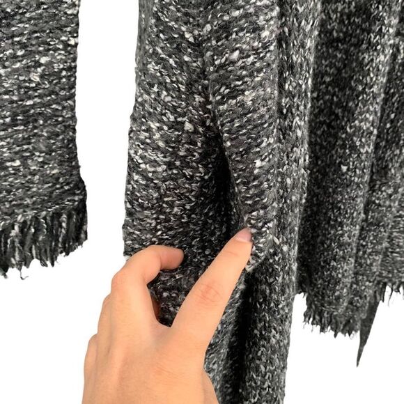 Velvet by Graham & Spencer NWT Knit Wool Blend Fringe Cardigan w Pockets & Belt - Picture 5 of 11